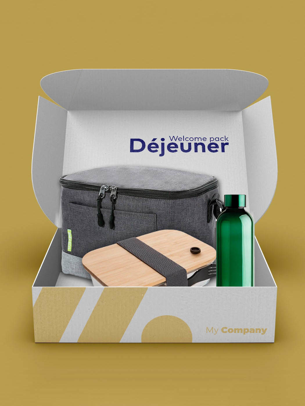 Welcome pack entreprise Déjeuner 37DEUX lunch box